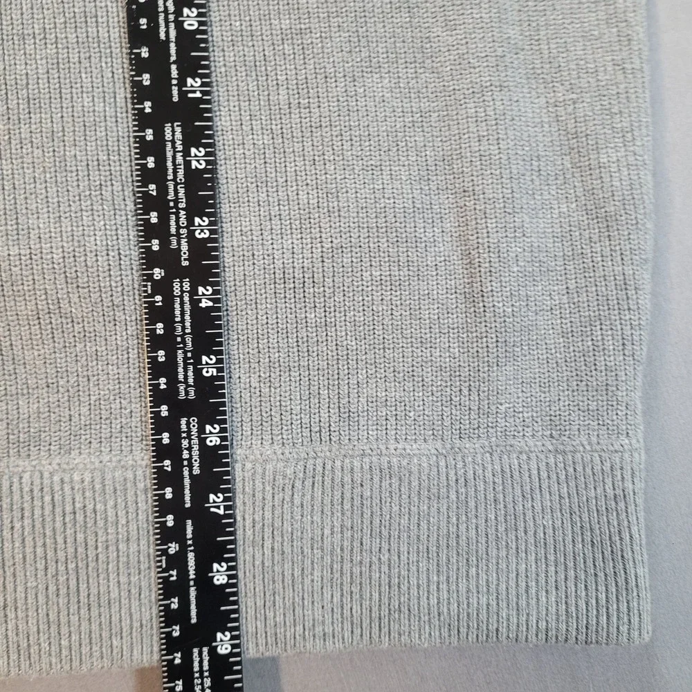 Eddie Bauer Mens Sweater XXL Gray Crewneck Cotton Knit Classic Casual Outdoor - Picture 10 of 10
